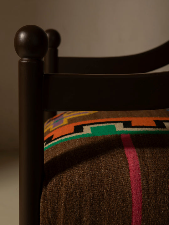 Silla con brazo Palma marrón