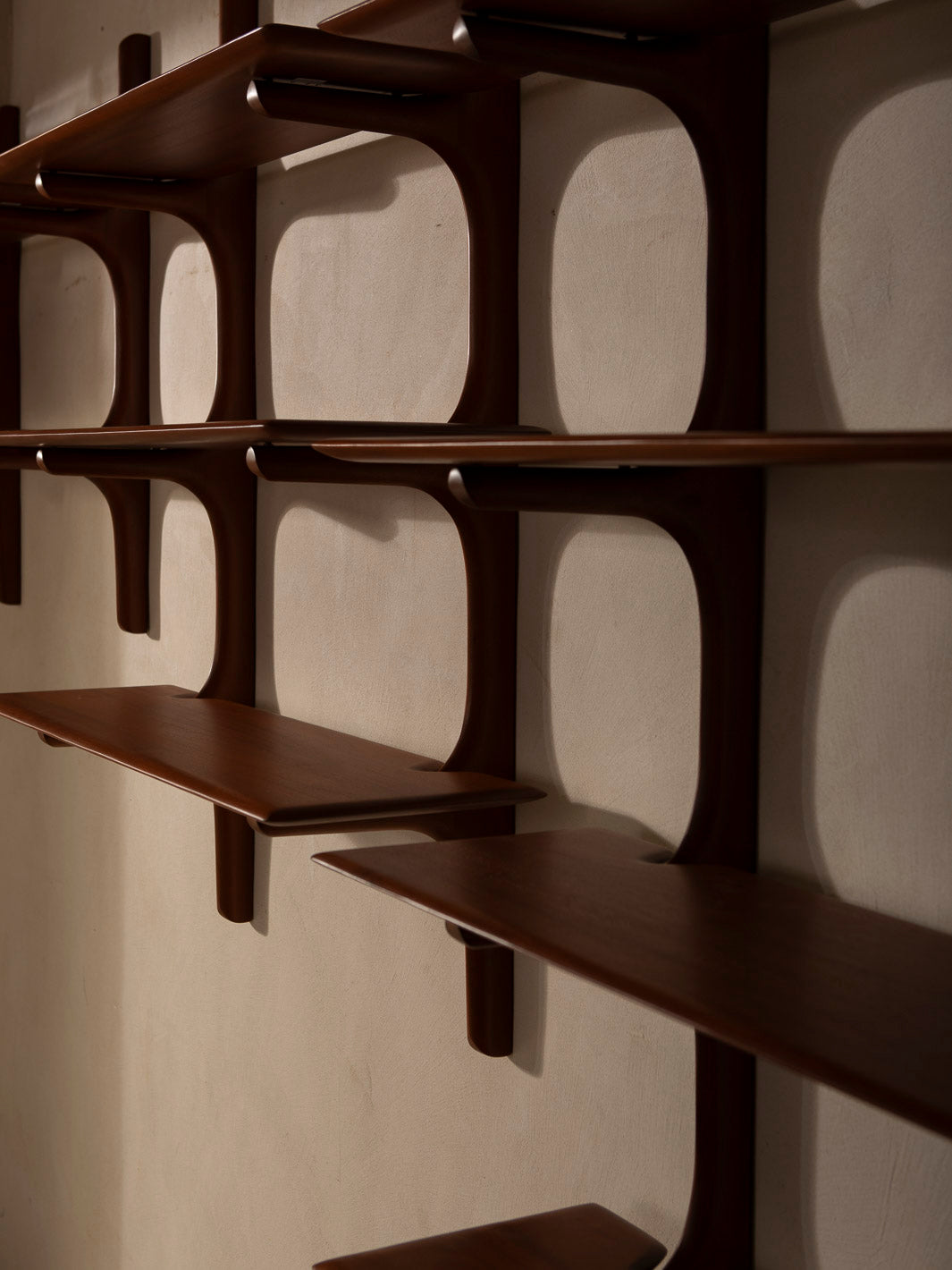 PI mahogany bookshelf