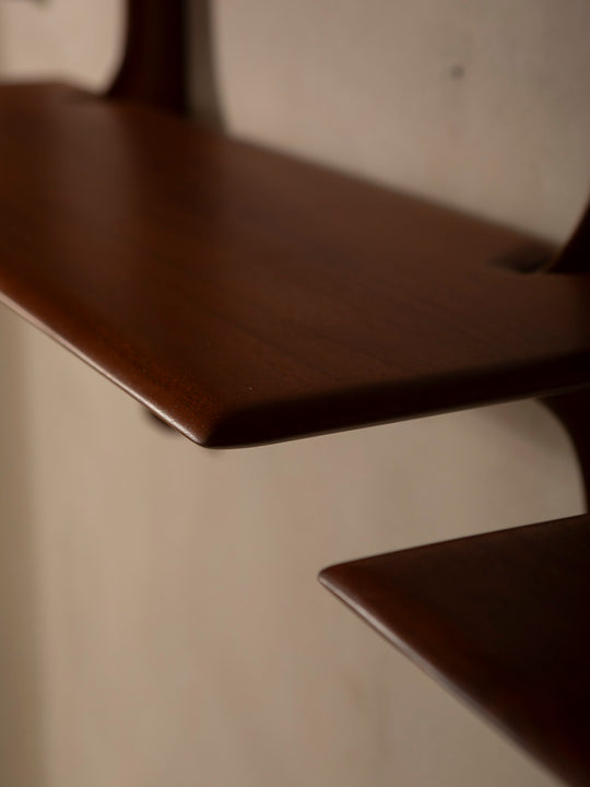 PI mahogany bookshelf