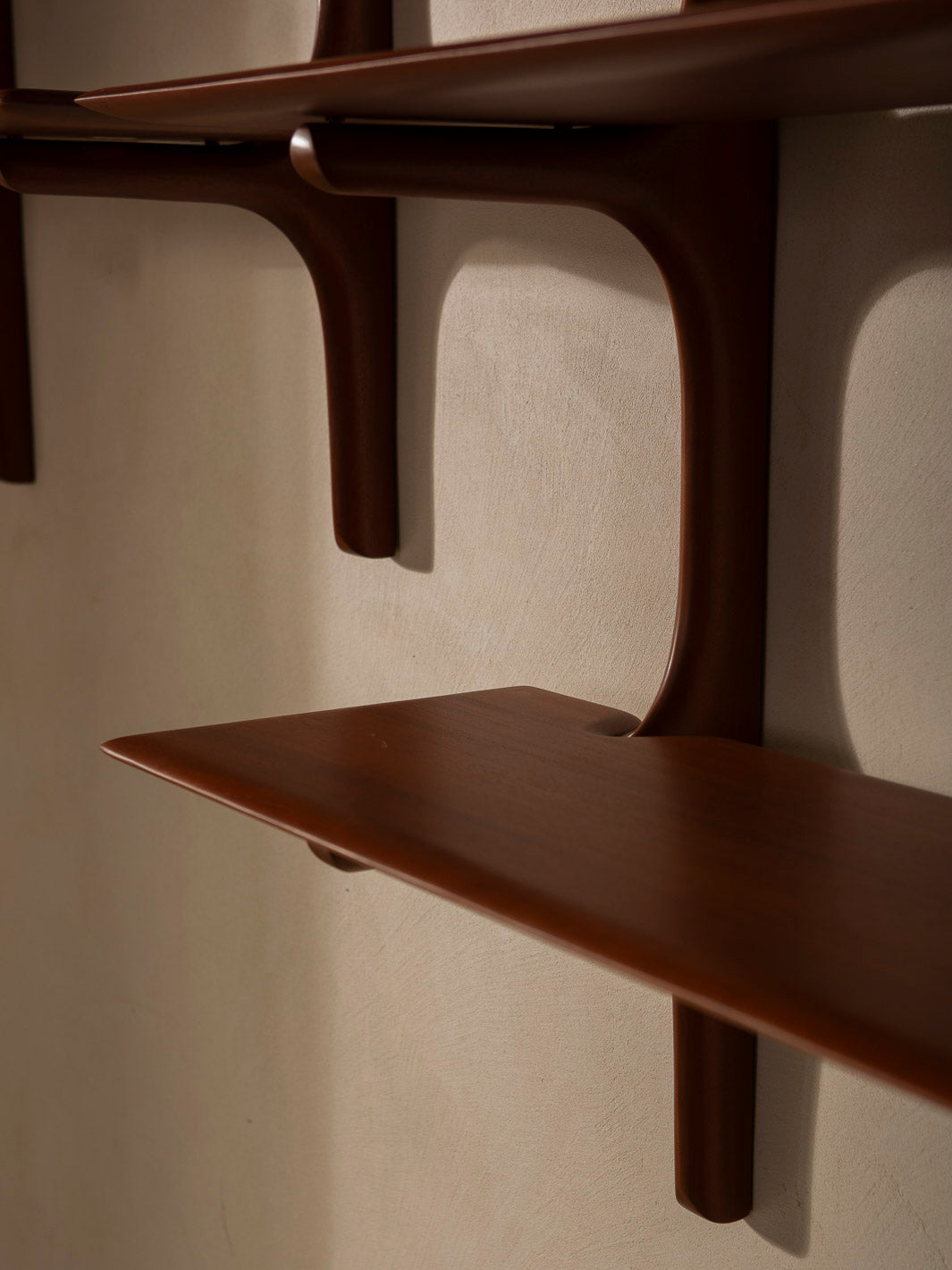PI mahogany bookshelf