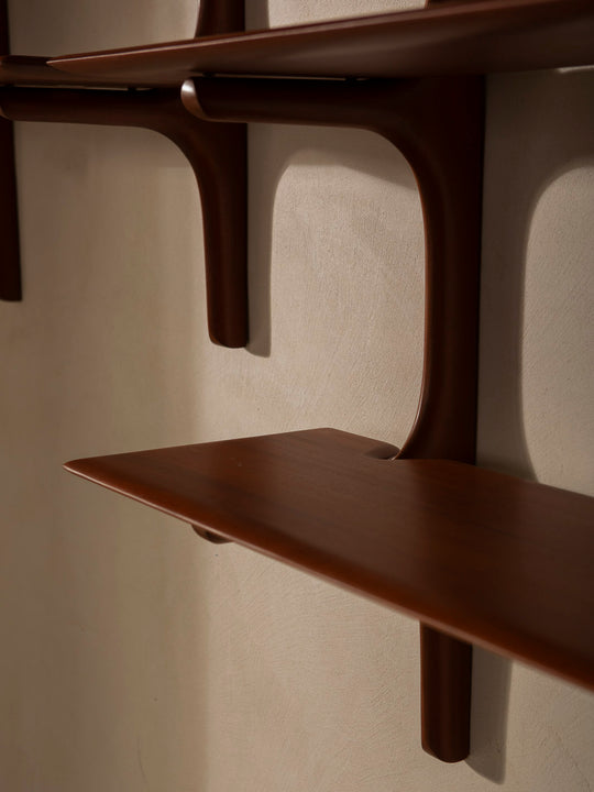 PI mahogany bookshelf