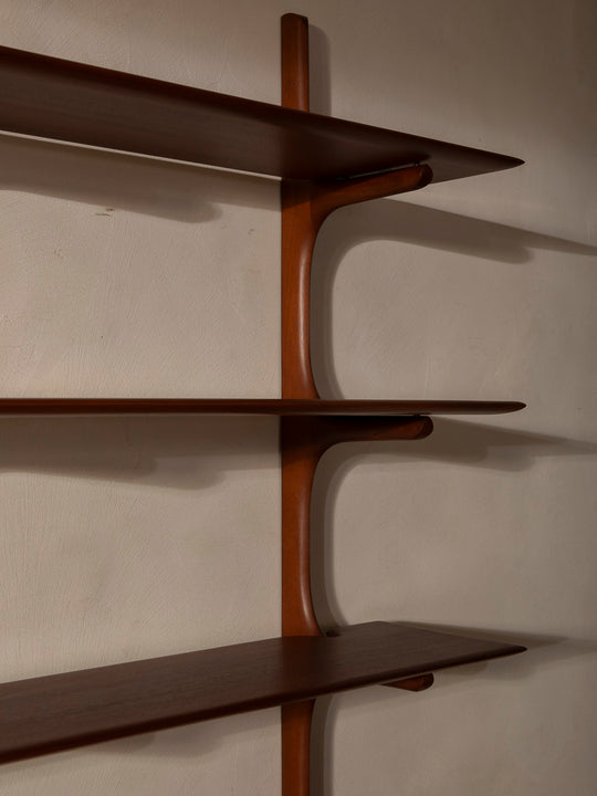 PI mahogany bookshelf
