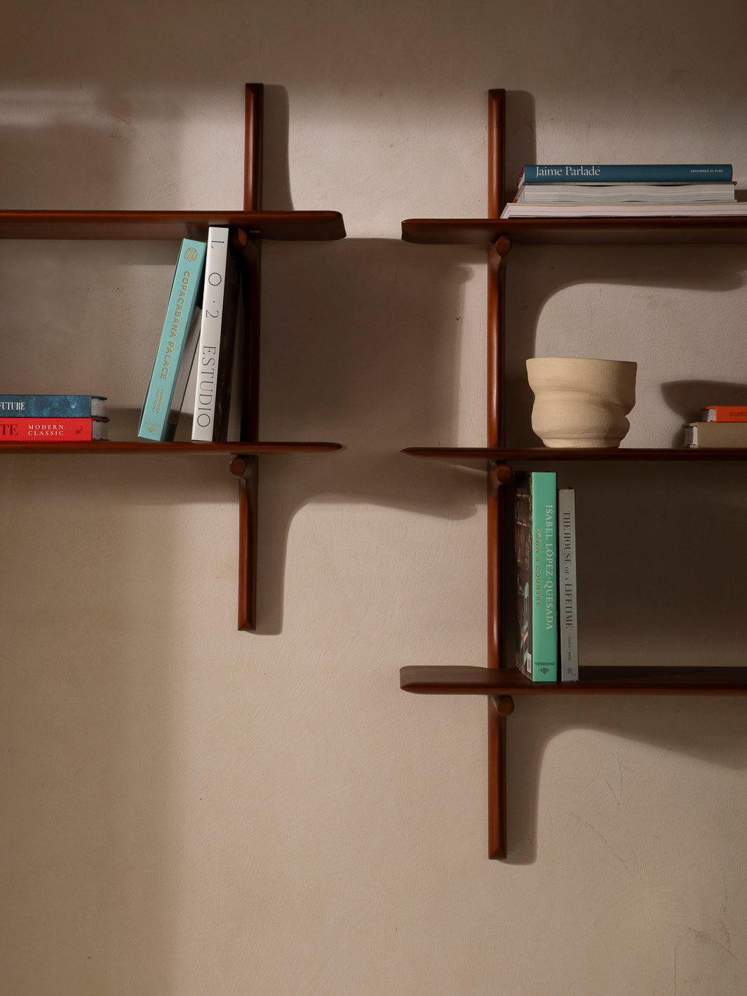 PI mahogany bookshelf