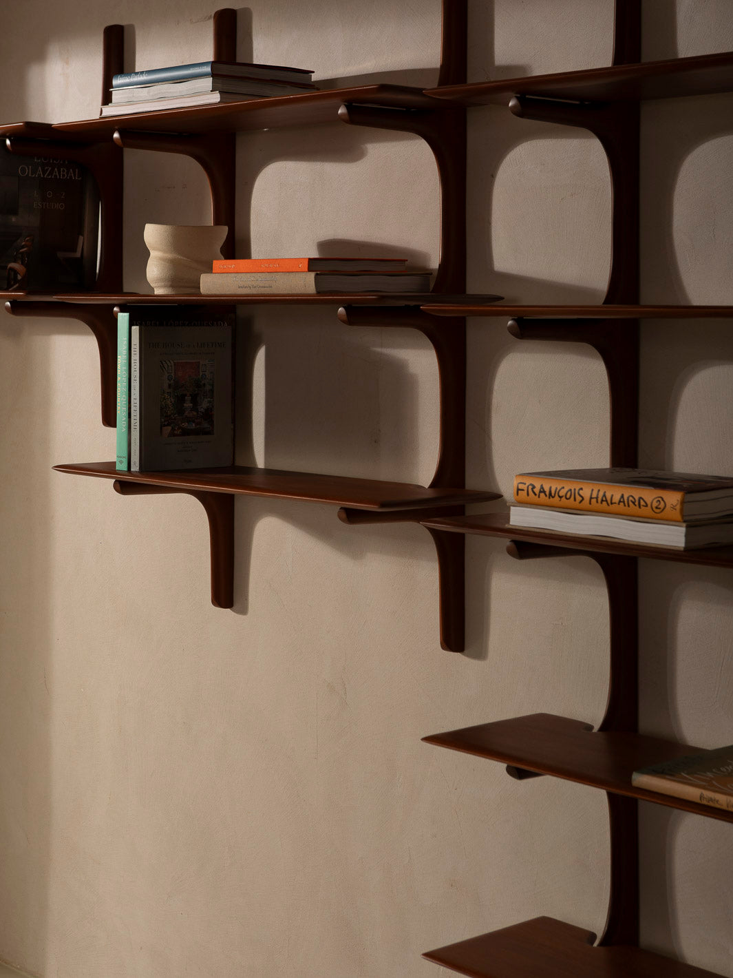 PI mahogany bookshelf