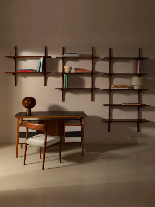 PI mahogany bookshelf