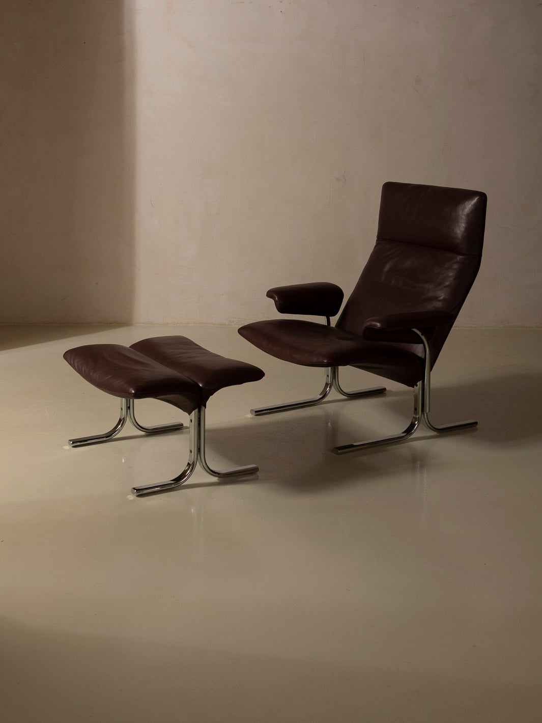 70s Sede armchair and footstool