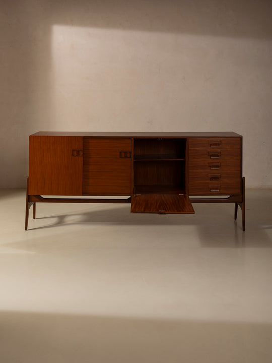 Mahogany and rosewood sideboard by Fratelli Proserpio, Italy, 1960s
