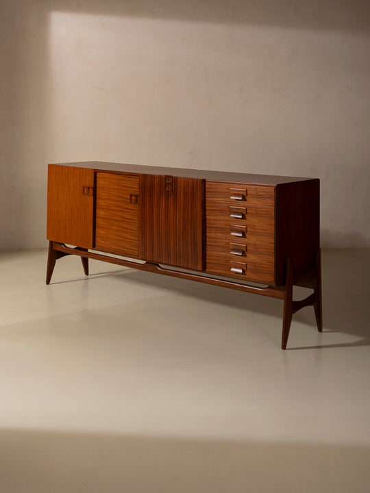 Mahogany and rosewood sideboard by Fratelli Proserpio, Italy, 1960s
