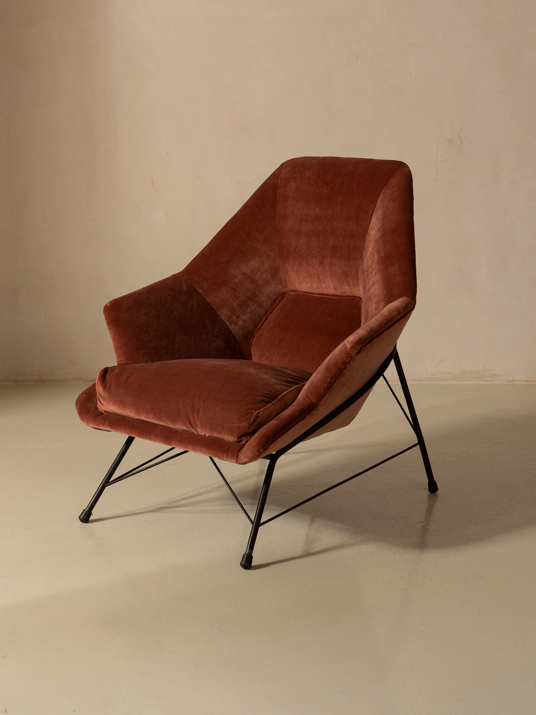 Magnolia armchairs, Italy, 1960s, UPHOLSTERER