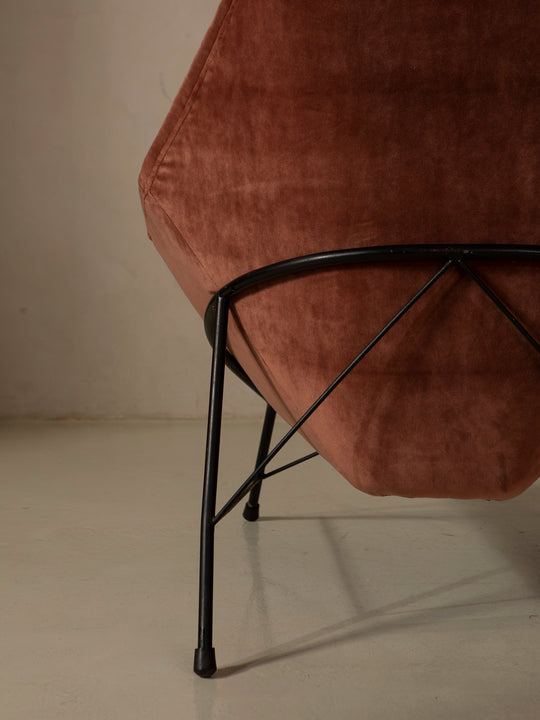 Magnolia armchairs, Italy, 1960s, UPHOLSTERER