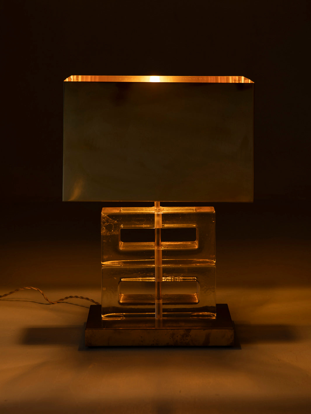 Ambert Murano & brass lamp II