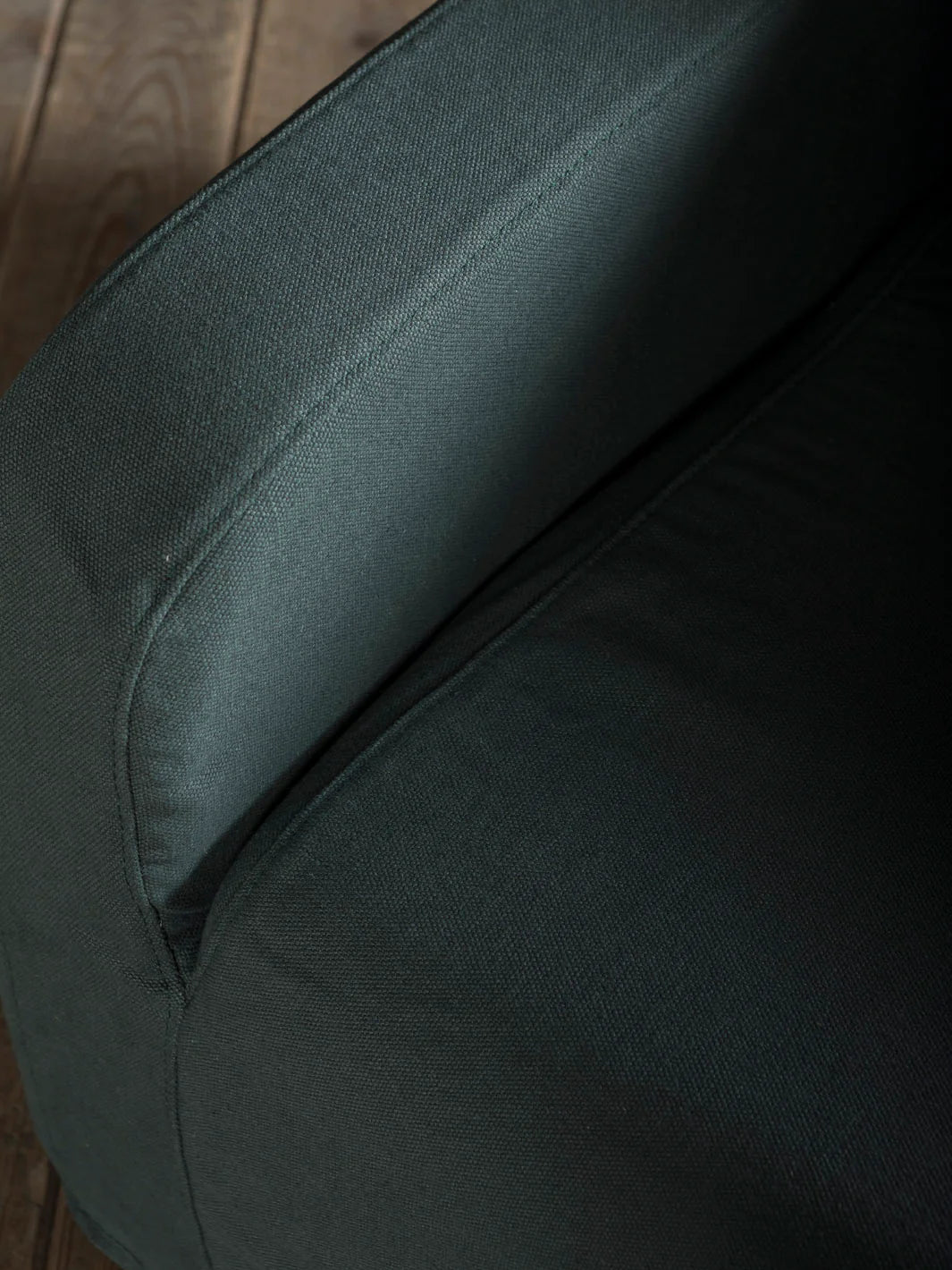 Comporta Armchair in Lead Blue Linen