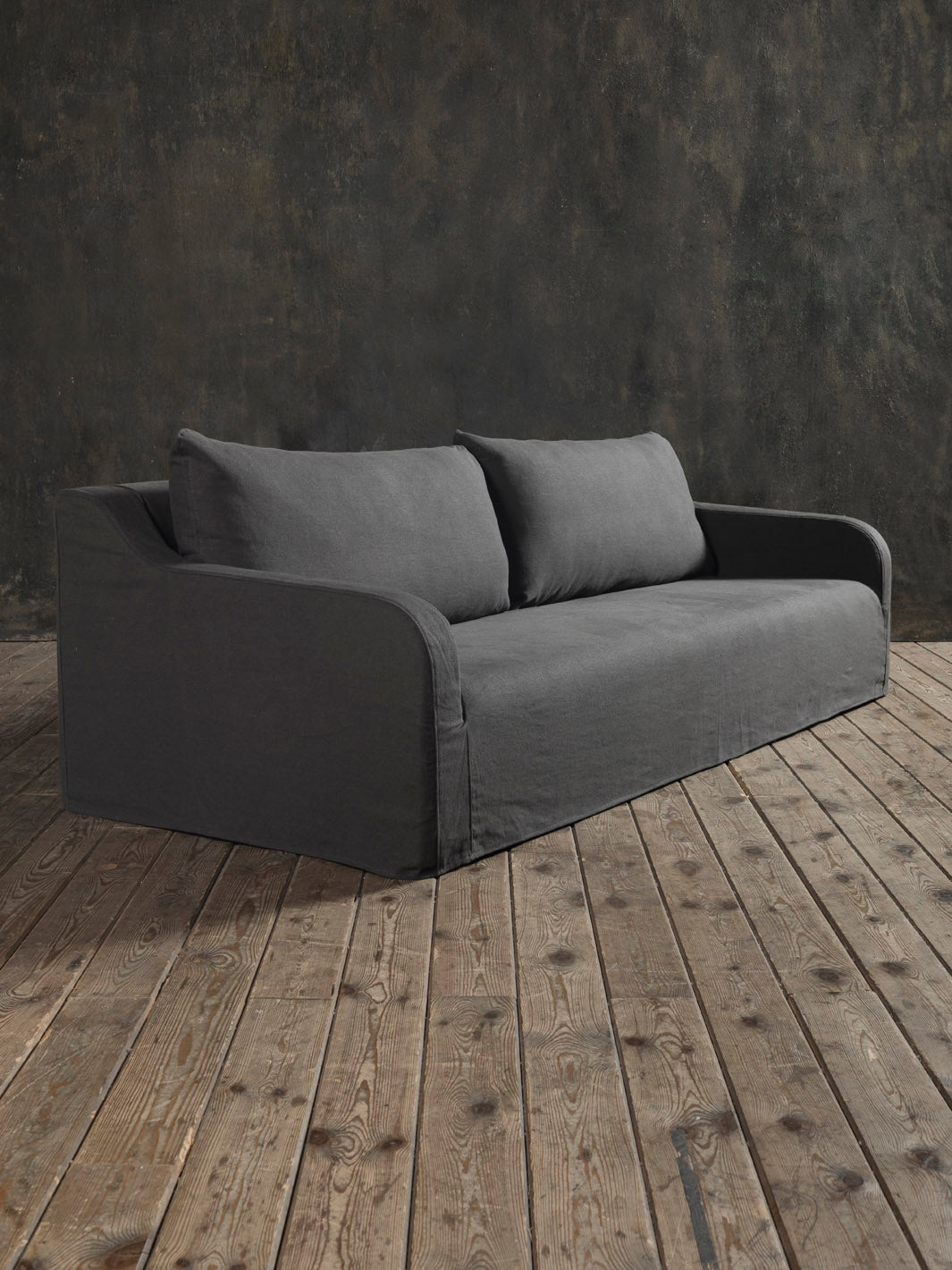 Sofá Comporta de lino Gris Antracita