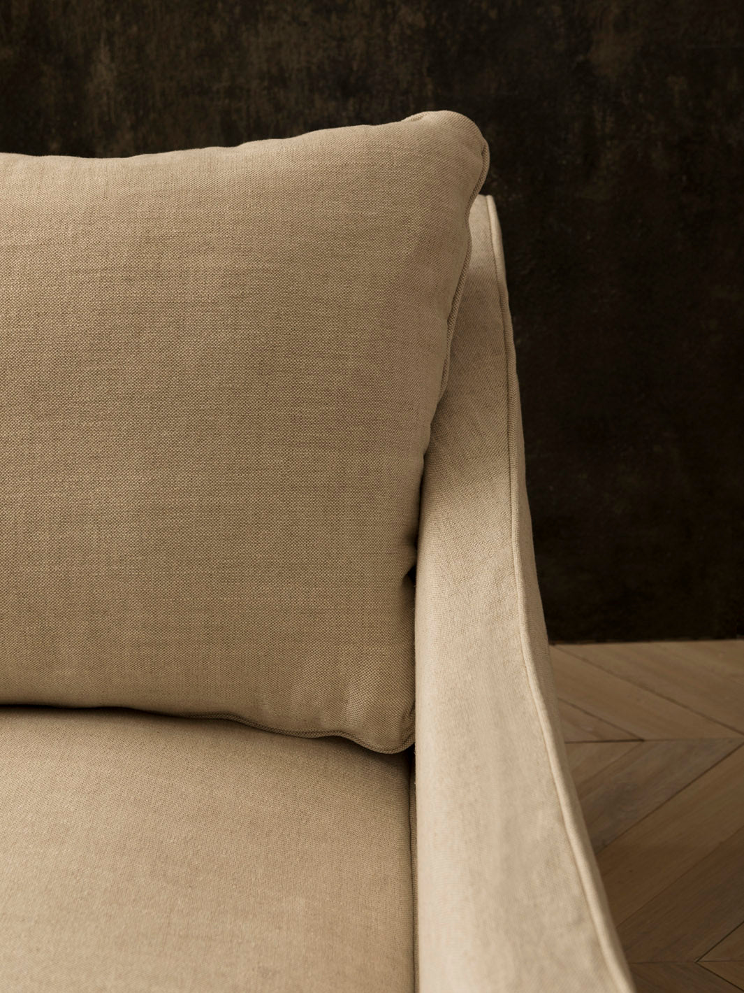 Soho Linen Sofa White Natur
