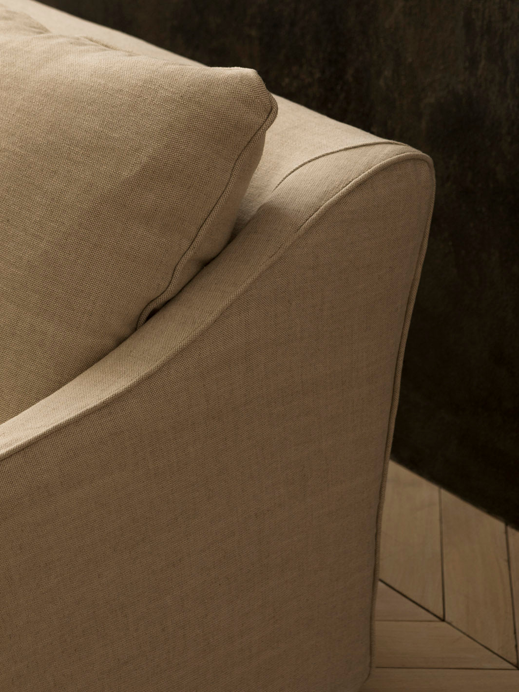 Soho Linen Sofa White Natur