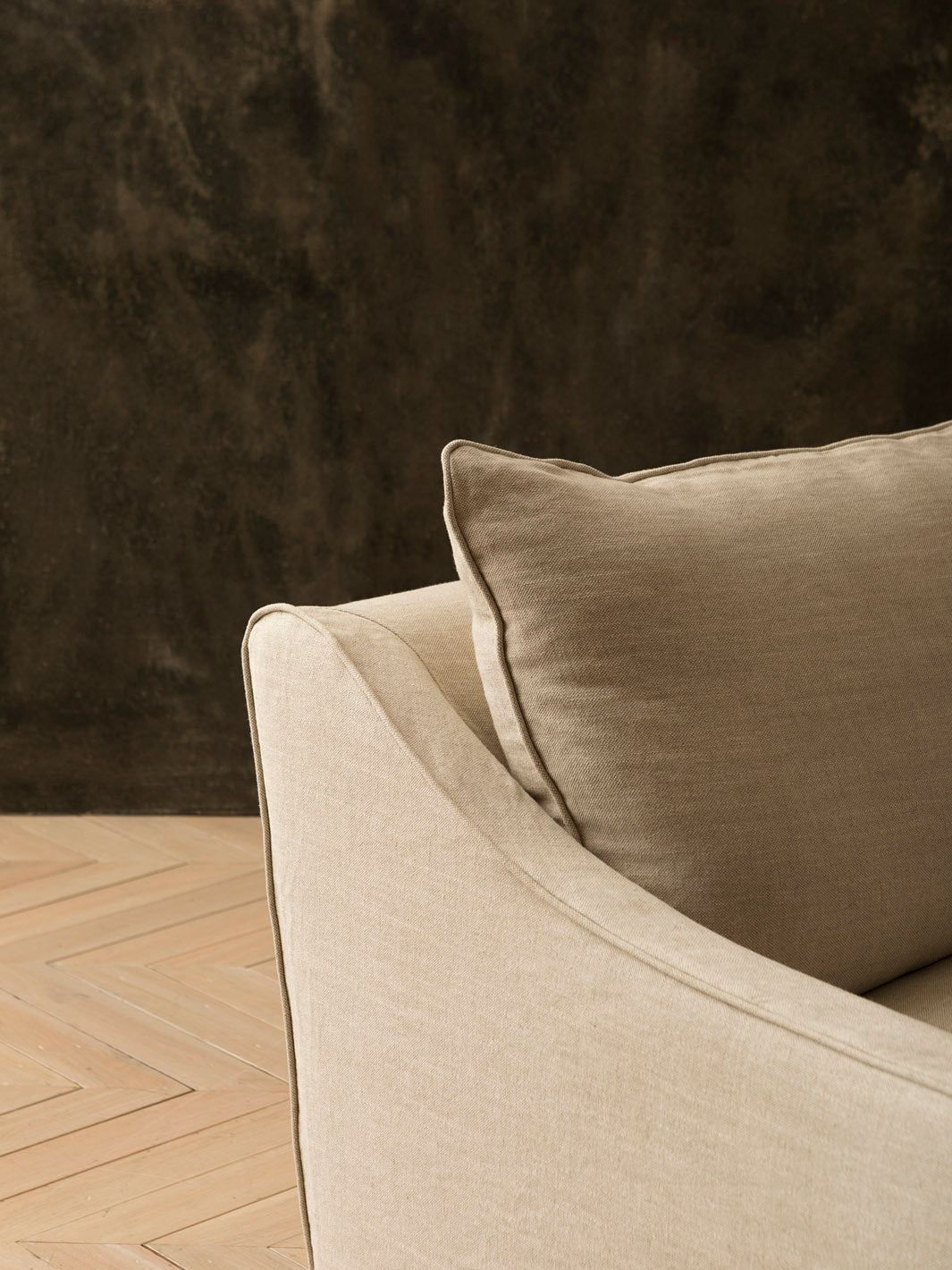 Soho Linen Sofa White Natur