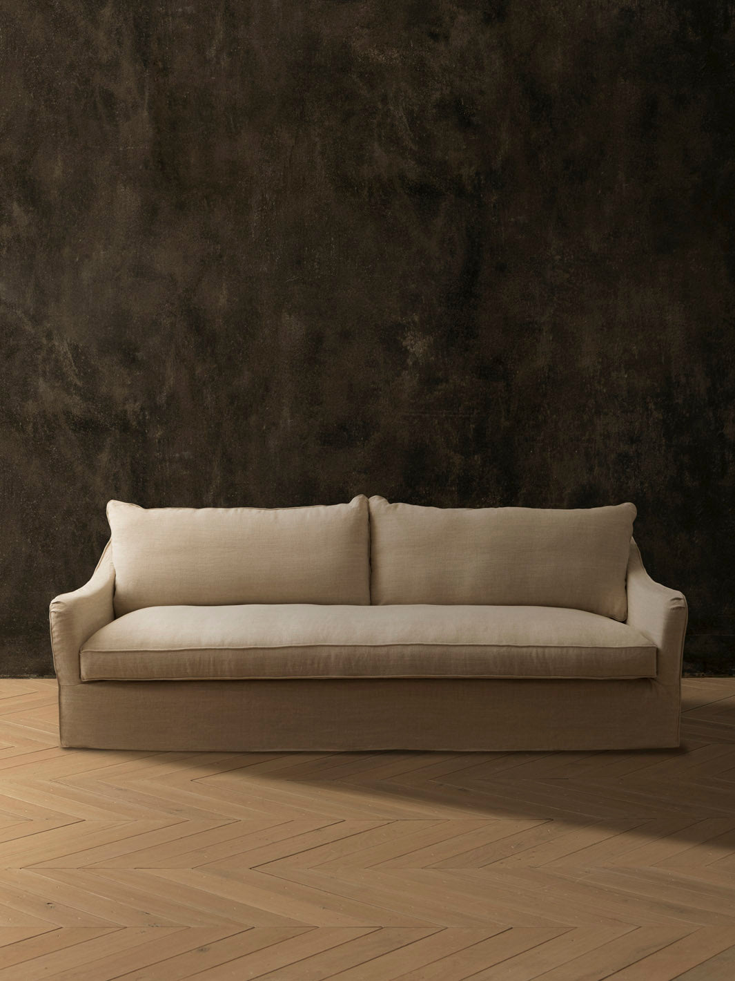 Soho Linen Sofa White Natur