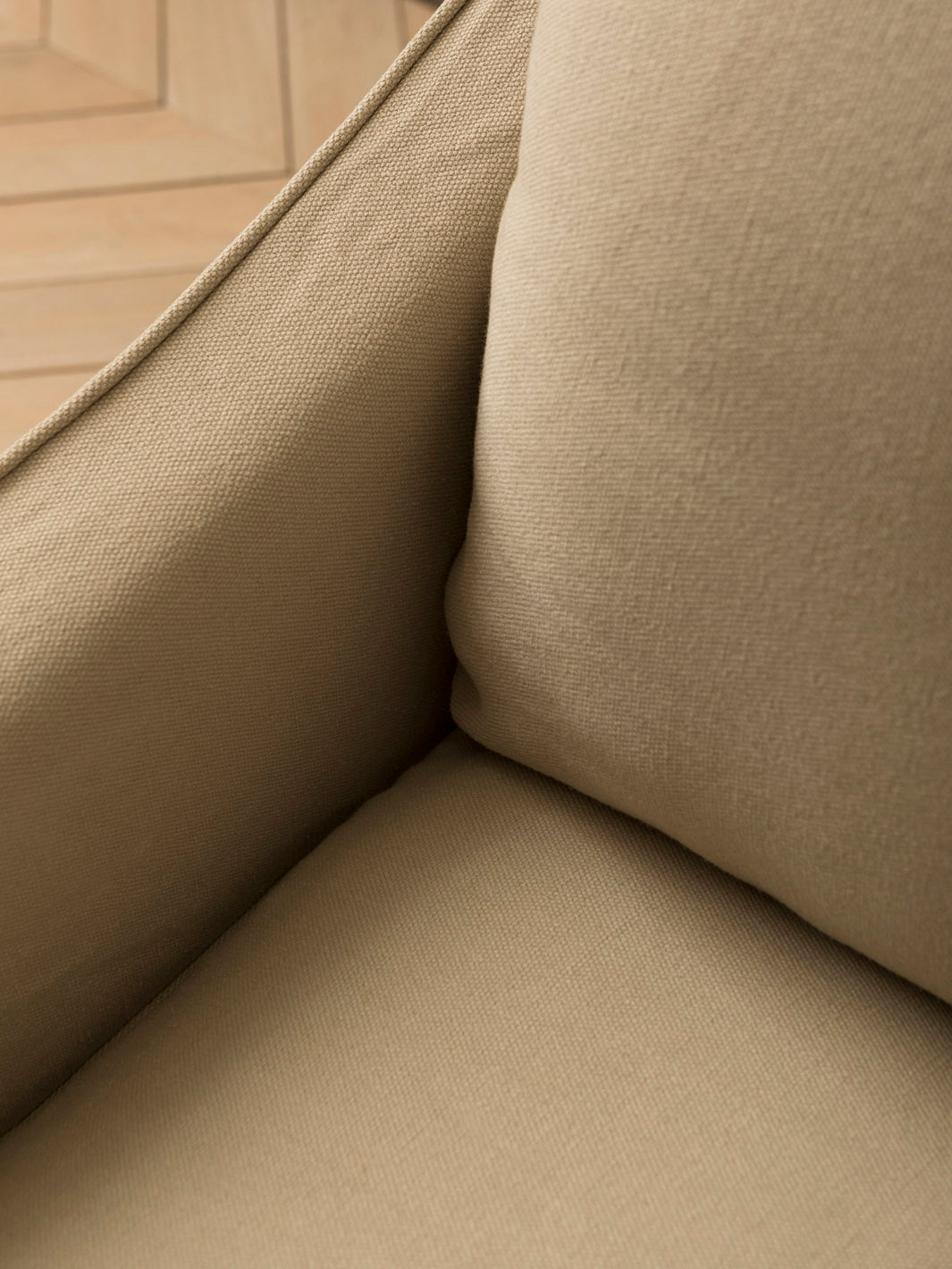 Soho Linen Sofa White Natur