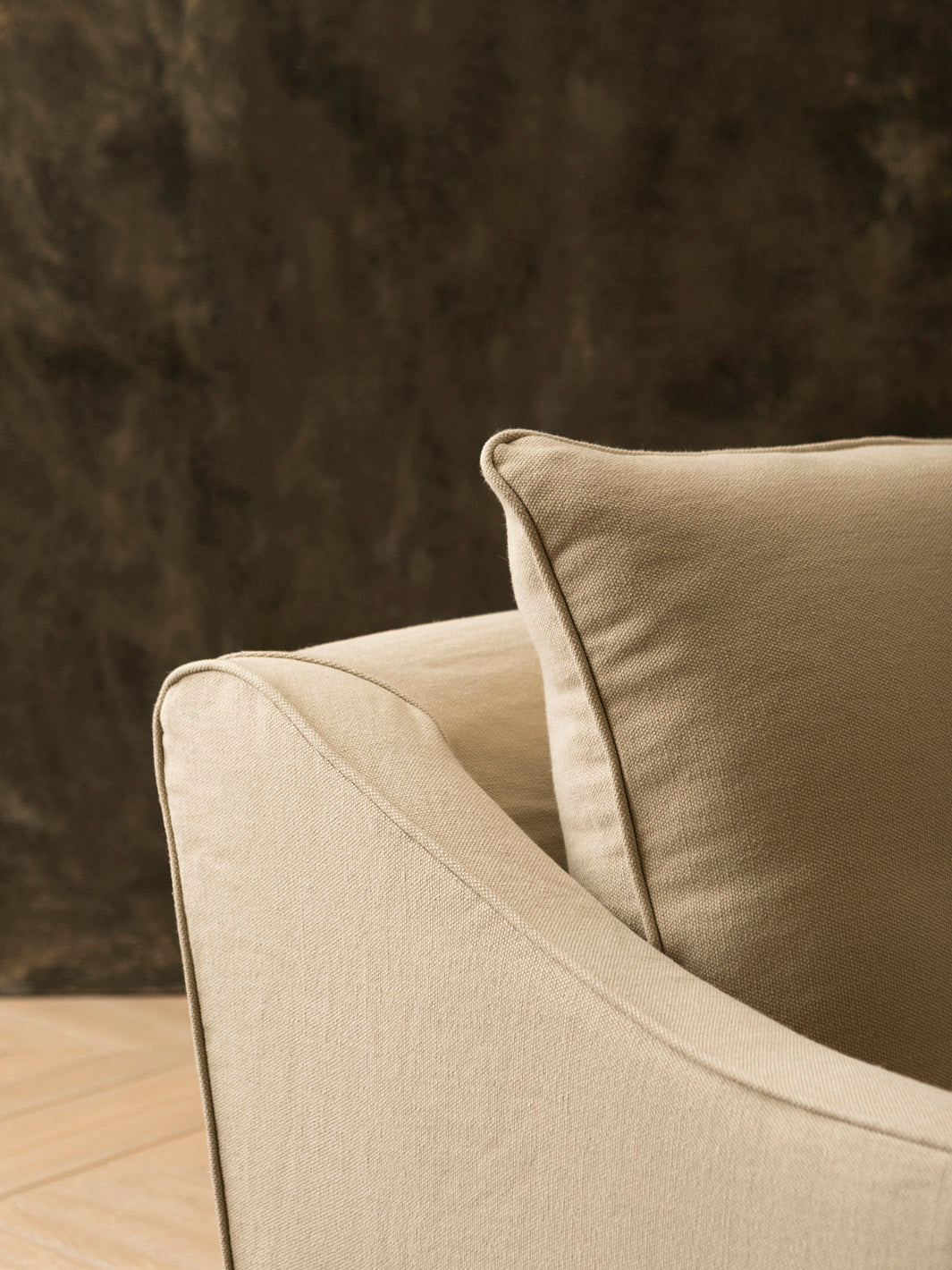 Soho Linen Sofa White Natur