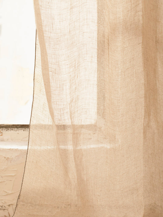 Cortina Florence de lino natural