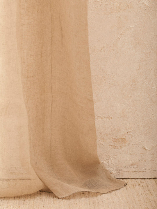 Cortina Florence de lino natural