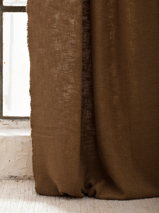 Gold Linen California Curtain