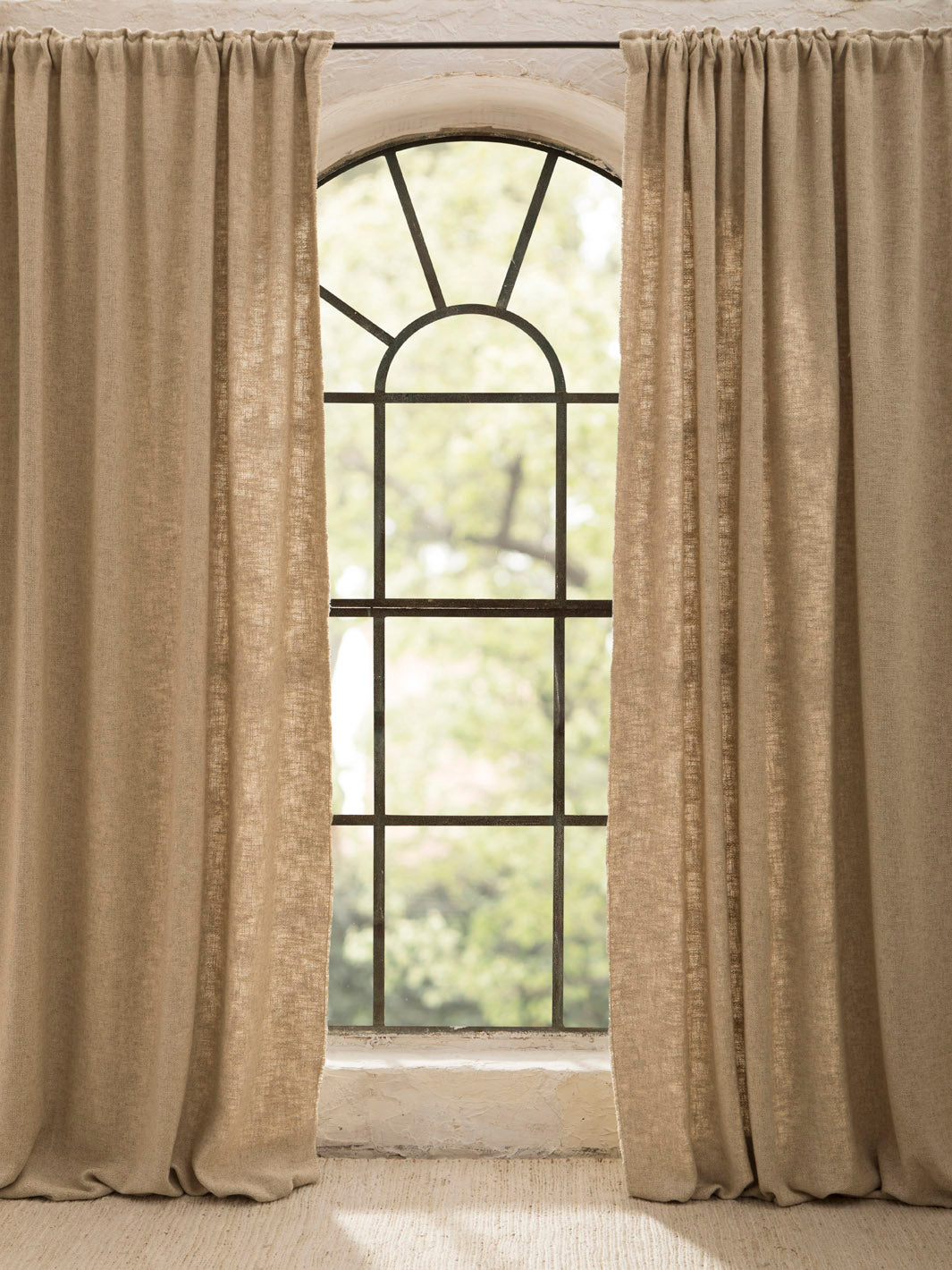 Natural Linen California Curtain