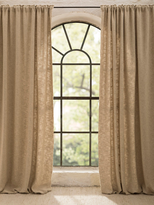 Natural Linen California Curtain