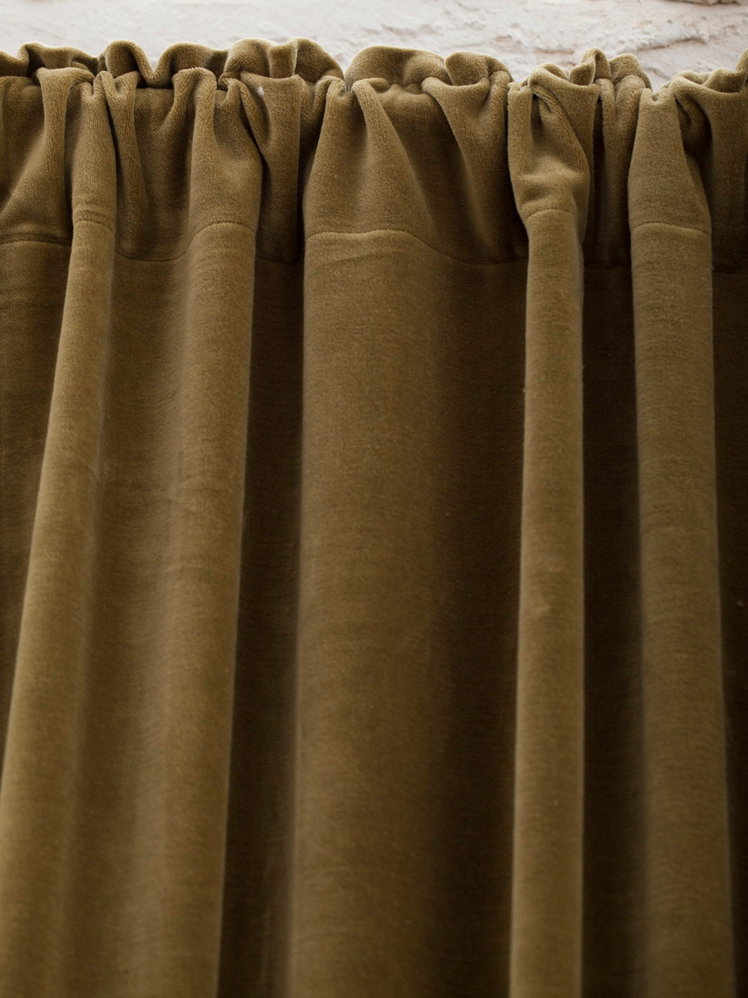 Olive Delhi Velvet Curtain