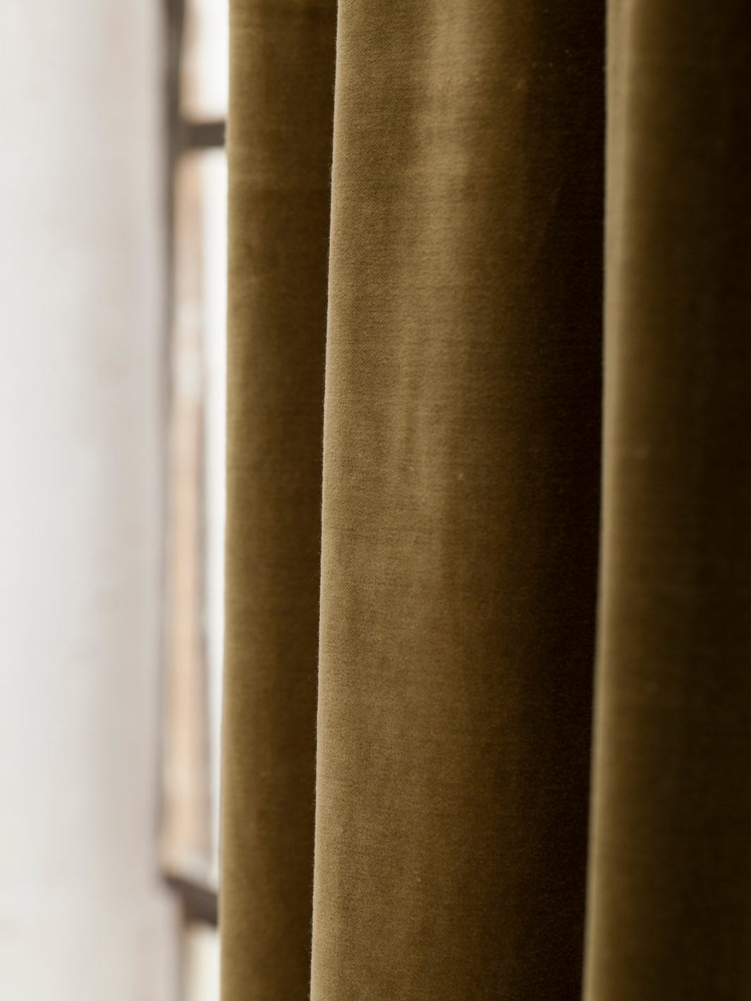 Olive Delhi Velvet Curtain