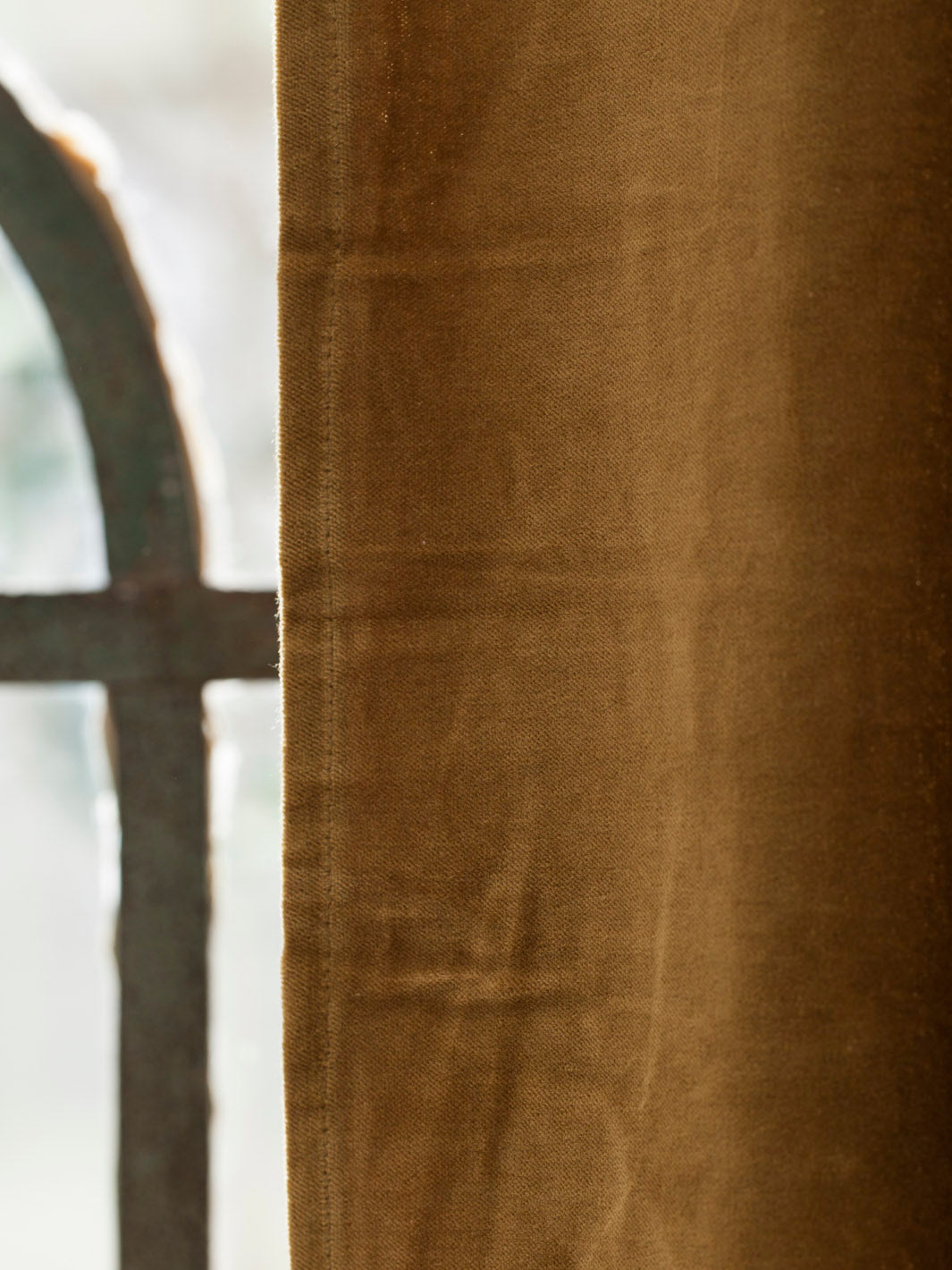 Delhi Gold Velvet Curtain