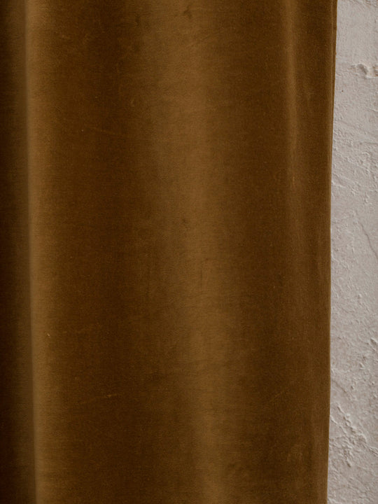 Delhi Gold Velvet Curtain