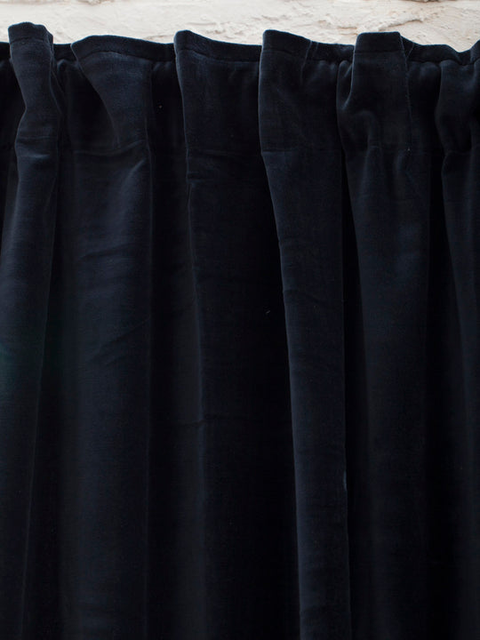 Delhi Velvet Curtain Blue
