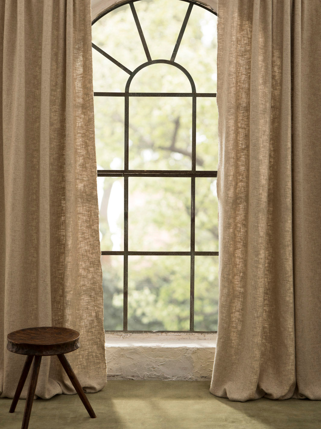 Natural Linen California Curtain
