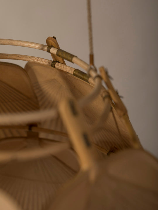 Pareja lámparas Ingo Maurer Uchiwa 70's