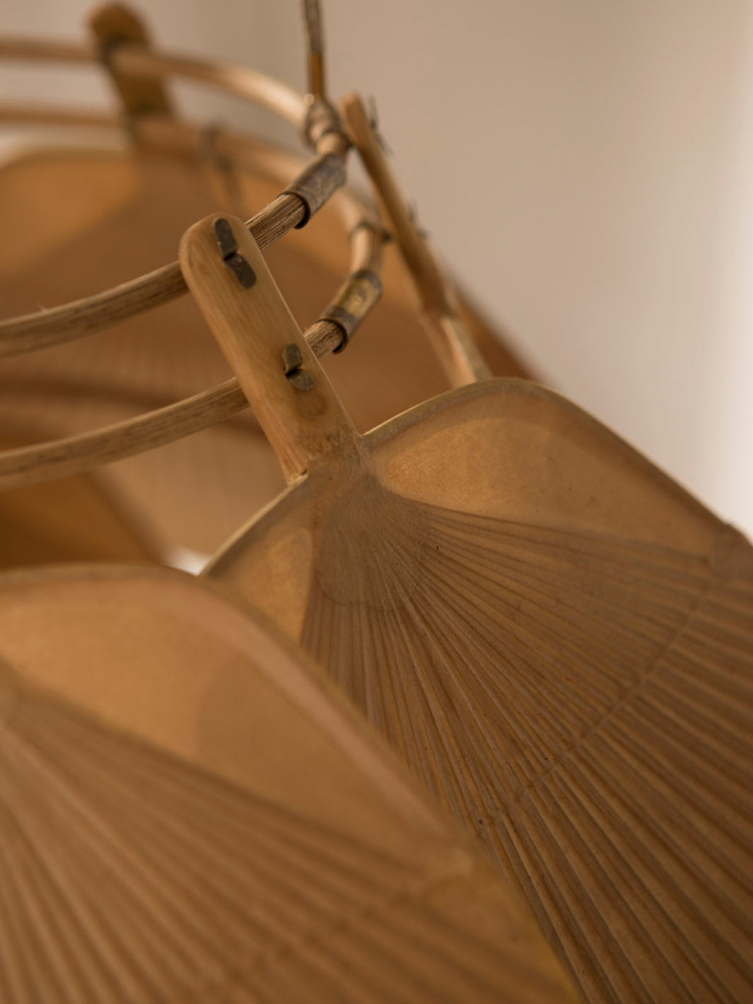 Pareja lámparas Ingo Maurer Uchiwa 70's