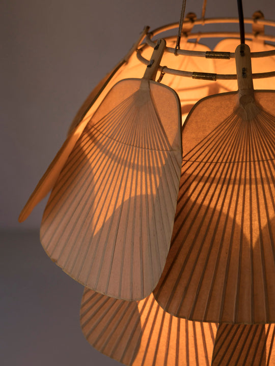 Pareja lámparas Ingo Maurer Uchiwa 70's