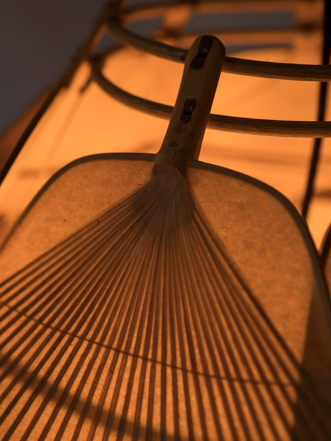 Pareja lámparas Ingo Maurer Uchiwa 70's