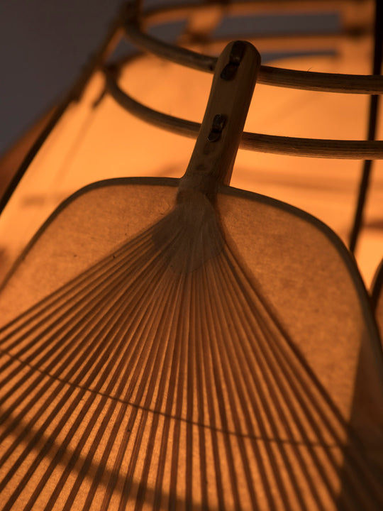 Pareja lámparas Ingo Maurer Uchiwa 70's