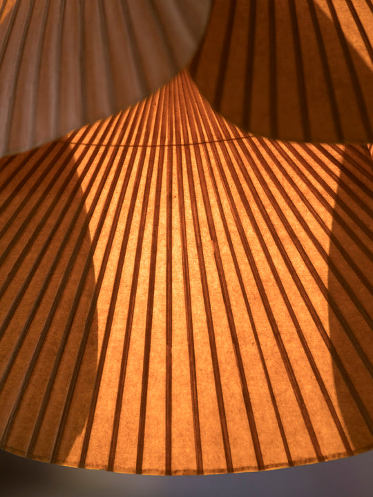 Pareja lámparas Ingo Maurer Uchiwa 70's