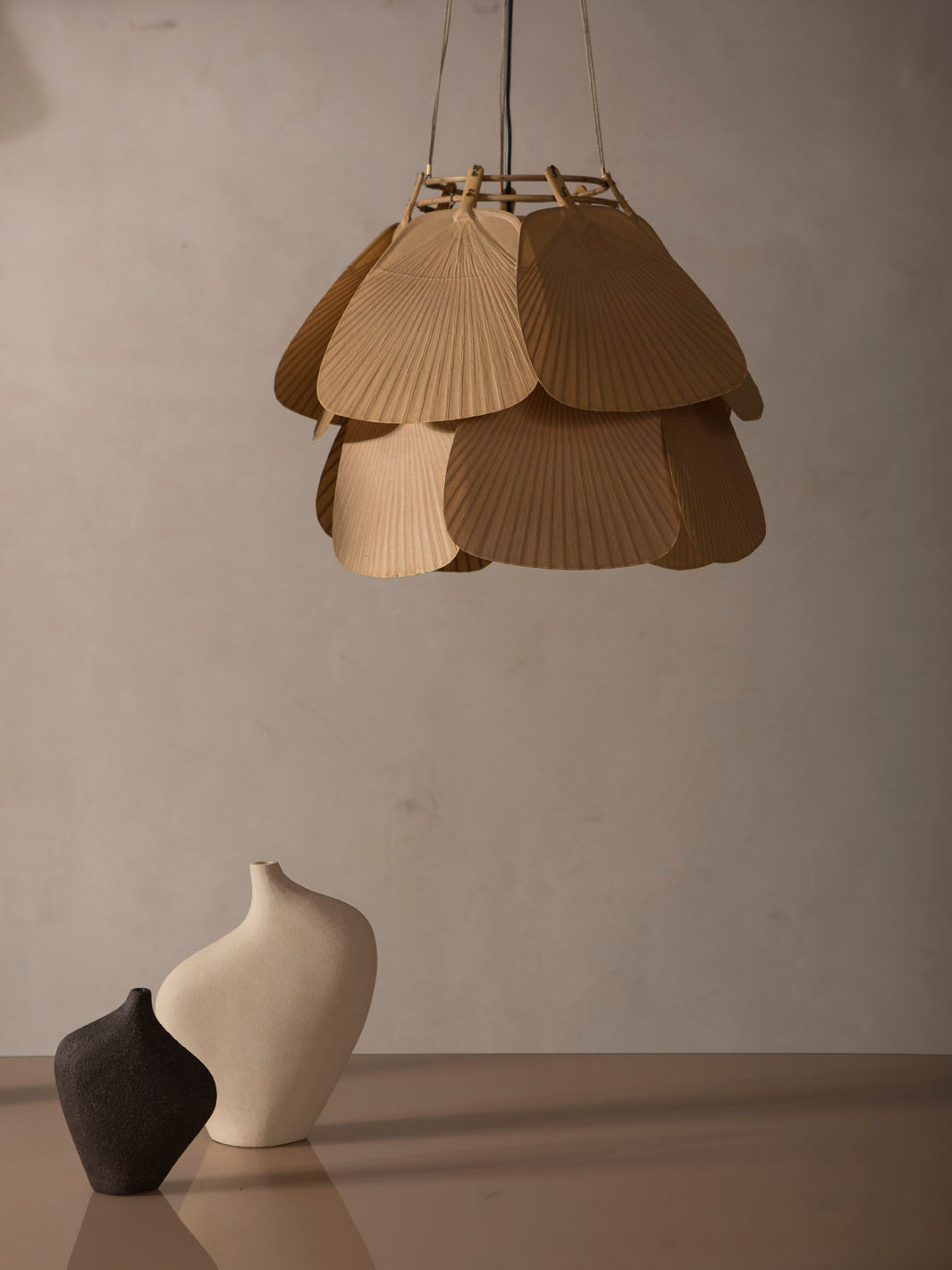 Pareja lámparas Ingo Maurer Uchiwa 70's