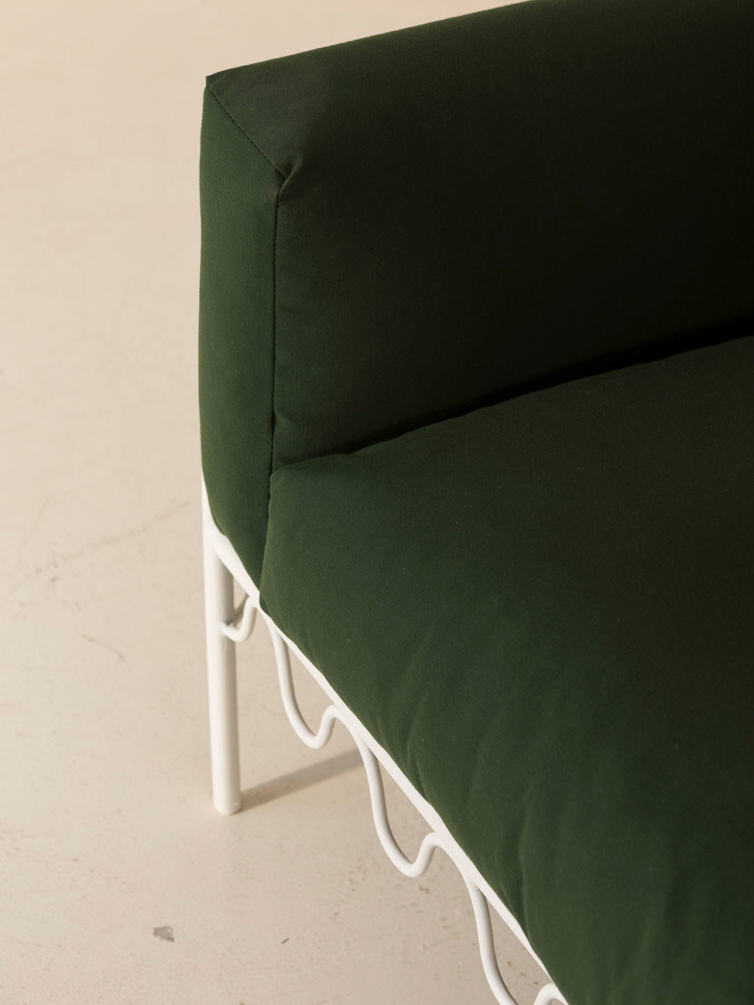 White and green Festoon armchair