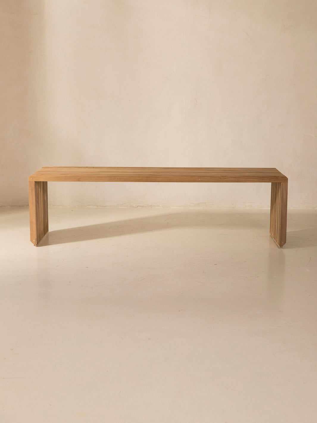 XL teak wood bench