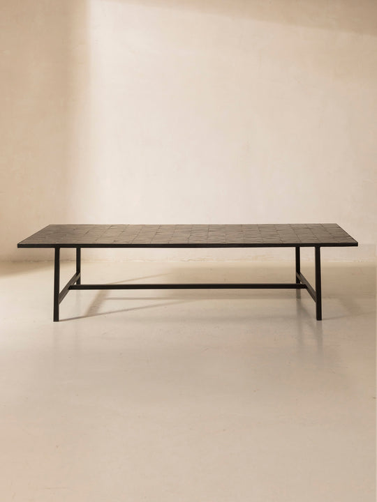 Zellige black coffee table