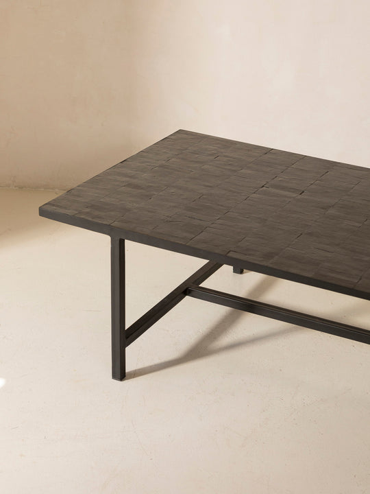 Table basse zellige noir