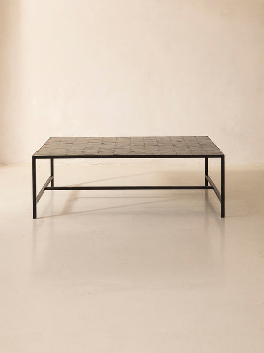 Table basse zellige noir