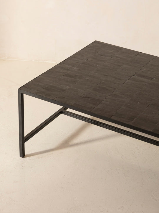 Zellige black coffee table