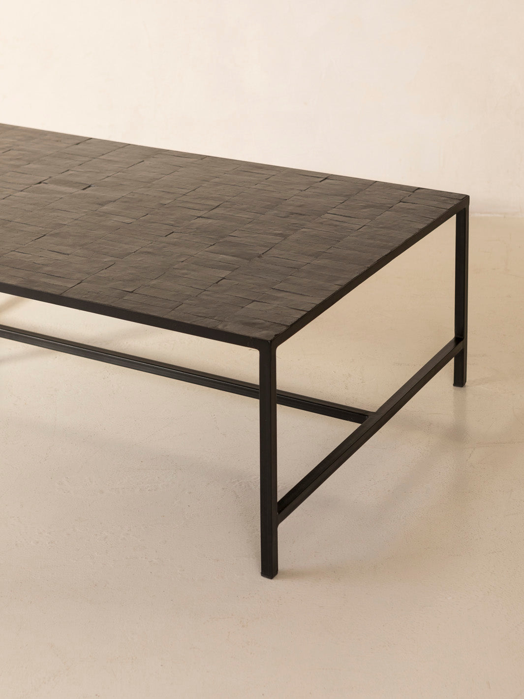 Zellige black coffee table