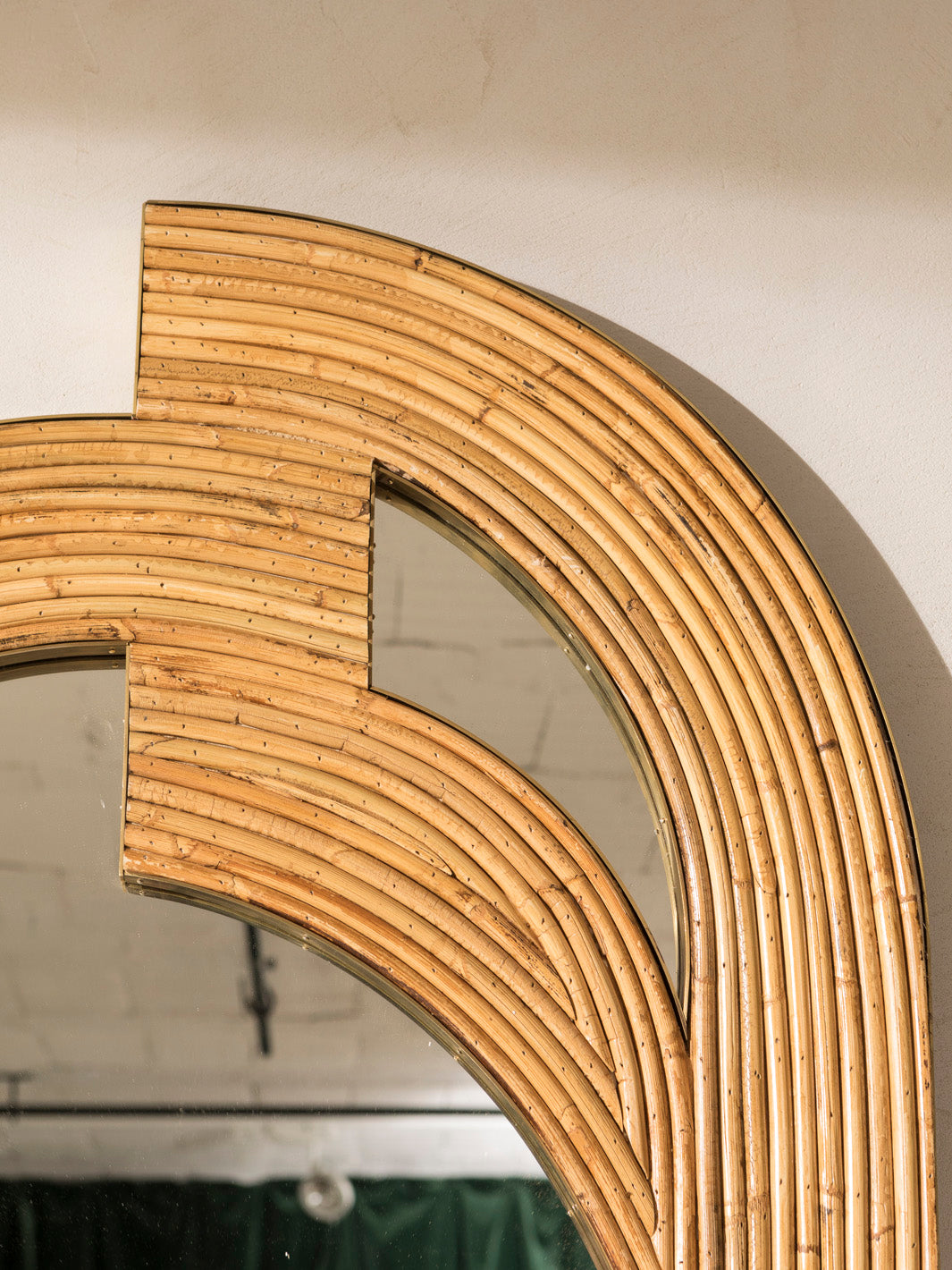 Bamboo Art Deco Mirror 200x83cm