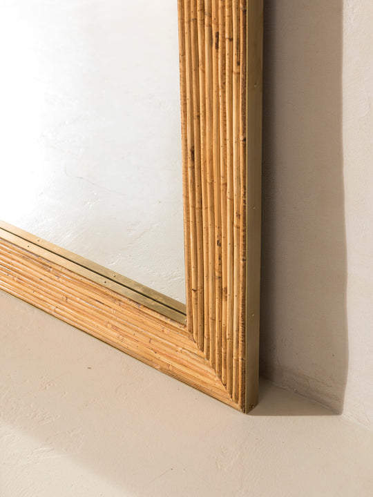 Art Deco Bamboo Mirror 200X83cm